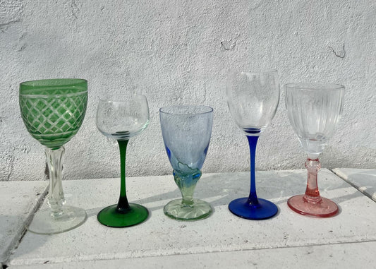 Vintage wine glasses
